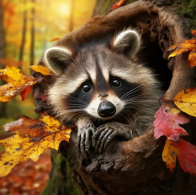 Cute Raccoon Image